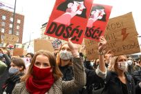 'Enough!' Women in Poland have been walking off the job and hitting the streets nationwide since a court ruling to impose a near-total abortion ban