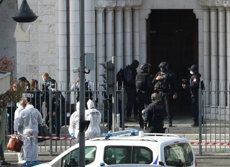 In a near half-hour frenzy in the Notre-Dame Basilica in the centre of Nice, the assailant killed three people