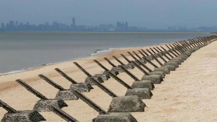 Tanks traps on the beaches of Kinmen Island are stark reminders that Taiwan lives under the constant threat of a Chinese invasion--and fears of a conflict breaking out are now at their highest in decades.