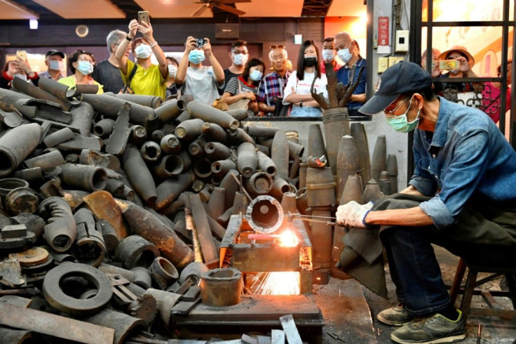 Taiwanese blacksmith Wu Tseng-dong lives on Kinmen island, just two miles from Mainland China, and forges kitchen knives from artillery shells once fired at his home