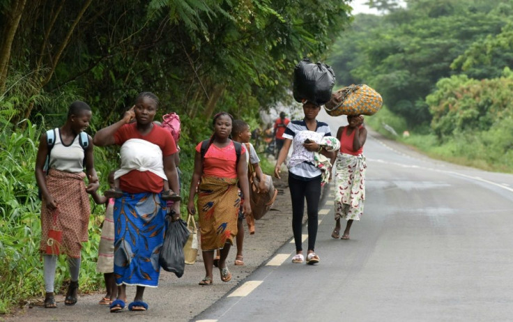 Exodus: Residents flee Bongouanou in east-central Ivory Coast after inter-community clashes ahead of Saturday's elections