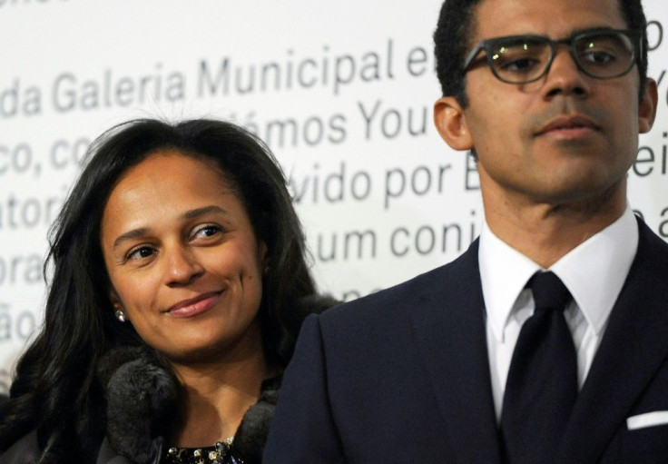 Isabel dos Santos and husband Sindika Dokolo, pictured at an art exhibition in Portugal in 2014