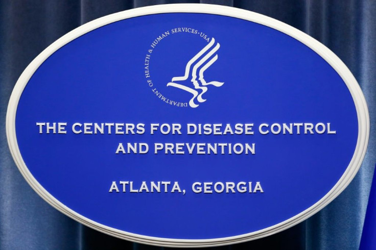 A sign with the logo for the Centers for Disease Control and Prevention at the Tom Harkin Global Communications Center in Atlanta, Georgia