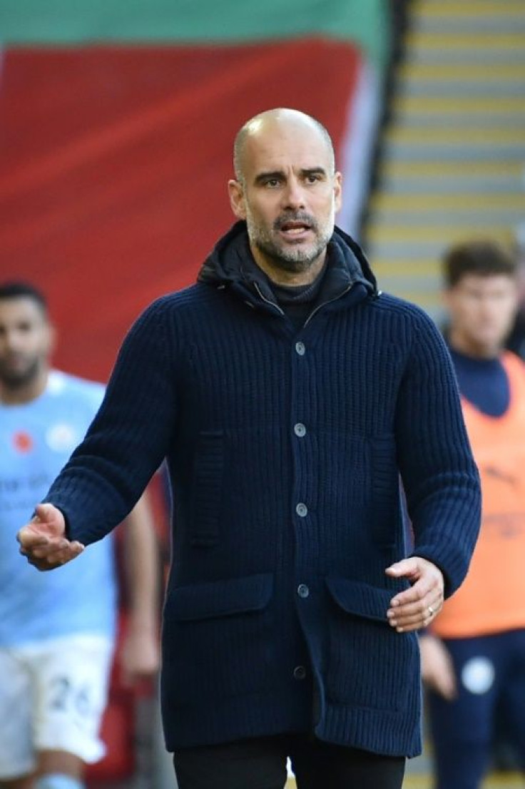 Staying put: Manchester City manager Pep Guardiola ruled out a return to Barcelona