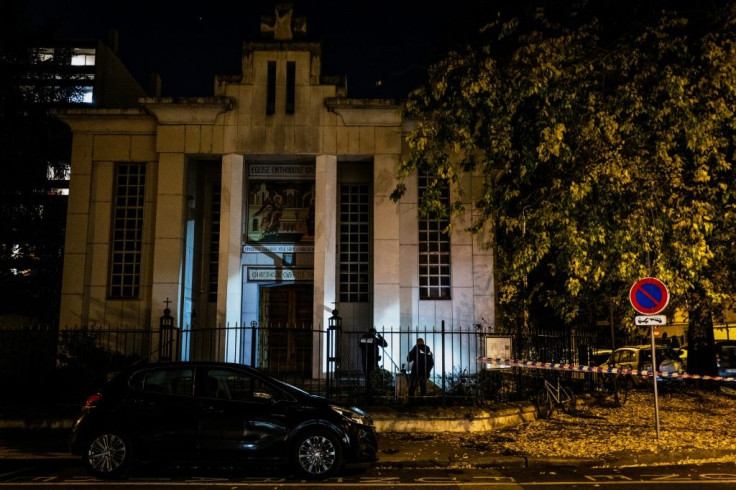 The priest was closing Greek Orthodox church in Lyon when he was shot