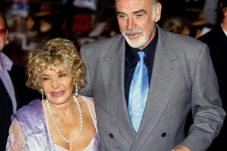 Micheline Roquebrune, pictured here in 2003 with her husband, said Connery wanted to 'slip away without any fuss.'
