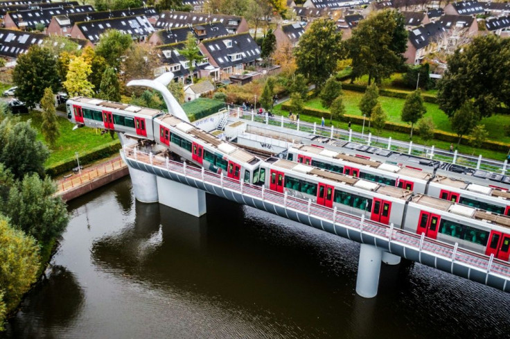 A team of experts was on site to work out how to safely remove the train