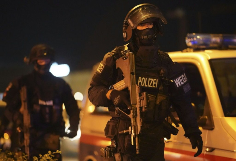 Large numbers of police were securing central Vienna in the hours after the shooting began
