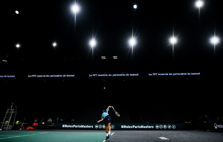Lights on, but nobody home: The Paris Masters got underway despite France's second virus lockdown
