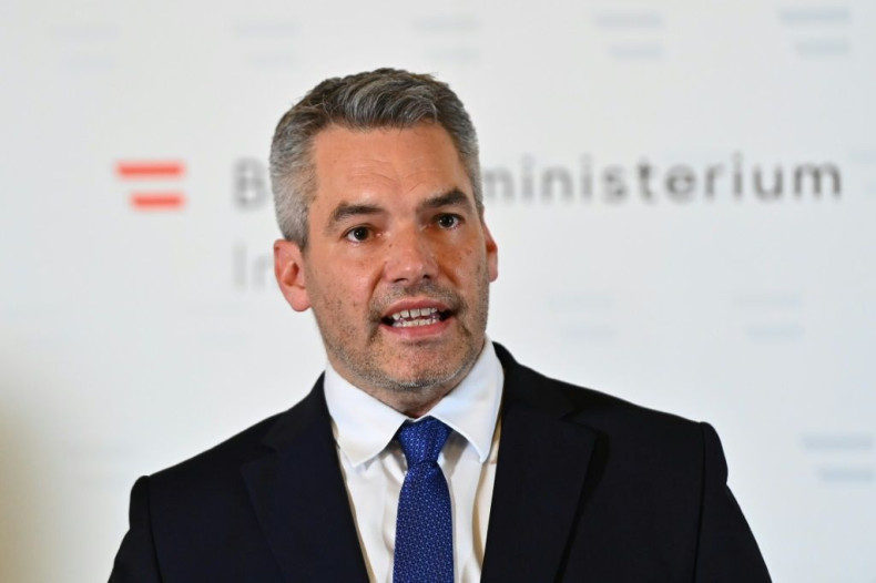 Austria's Interior minister Karl Nehammer urged Vienna residents to remain in their homes and keep away from all public places or public transport