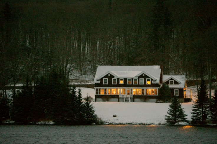 The Hale House at the Balsams resort where midnight voting took place as part of the first ballots cast on US Election Day, in Dixville Notch, New Hampshire on November 2, 2020