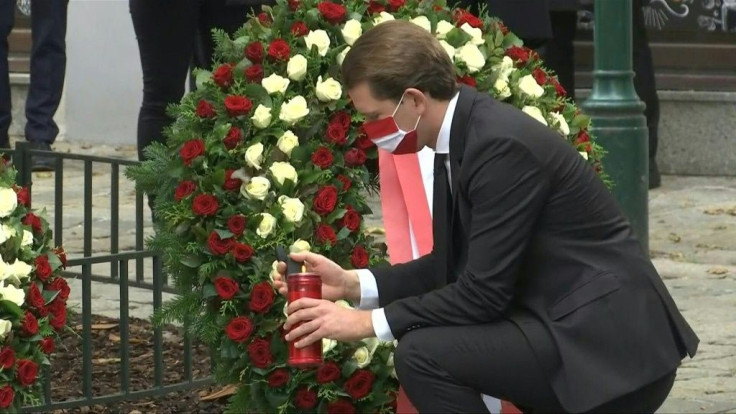 Austrian leaders pay their respects to the victims of the Vienna attack