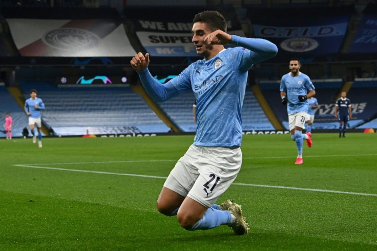 Ferran Torres got the opener as Manchester City beat Olympiakos 3-0