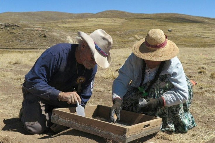 Archeologists conduct excavations at Wilamaya Patjxa in Peru