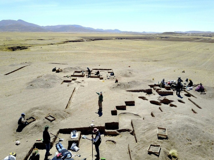 Archeologists conduct excavations at Wilamaya Patjxa in Peru