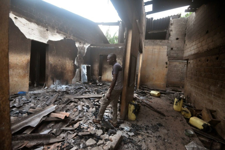Shops, homes and bars were ransacked and burned down in the clashes