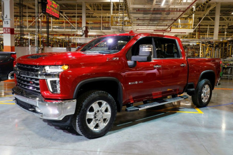 General Motors reported a jump in third-quarter profits on strong sales of the Chevy Silverado and other large vehicles