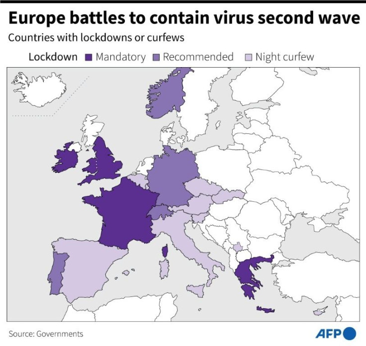Europe battles to contain virus second wave