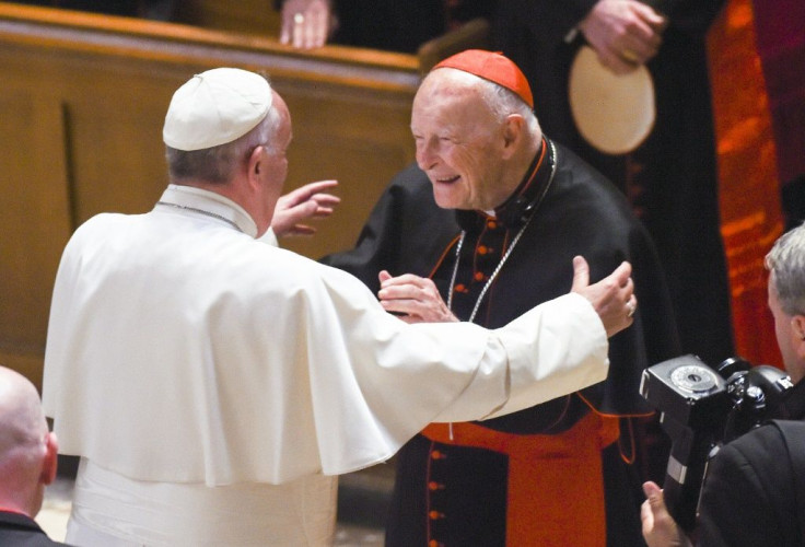 Pope Francis embraces McCarrick in 2015
