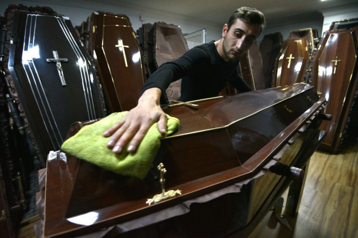 One of the few hubs of activity in Stepanakert is a furniture workshop that has put its usual business on hold to make coffins