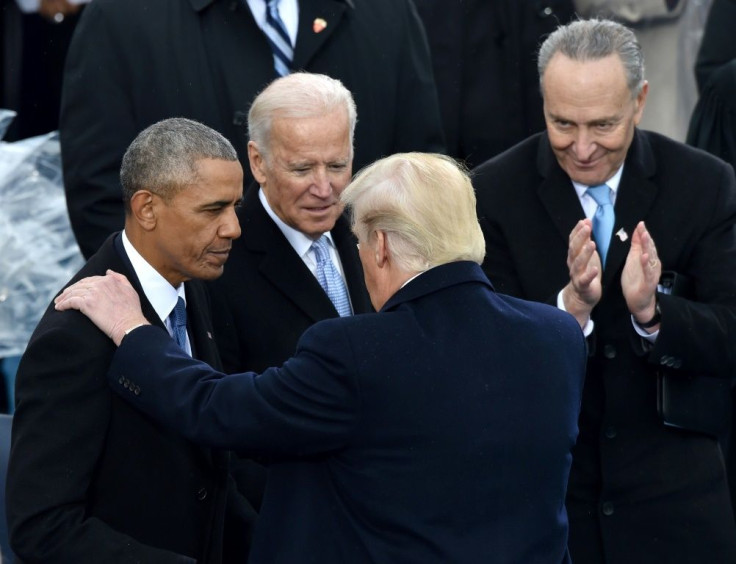 Despite US President Donald Trump's friendly gesture to outgoing president Barack Obama at the inauguration, Trump has spent his first term attacking his predecessor