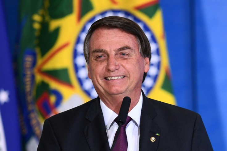 A leading critic of Brazilian President Jair Bolsonaro, the online influencer Felipe Neto, said he was the victim of a smear campaign; image of Bolsonaro in Brasilia, on November 4, 2020
