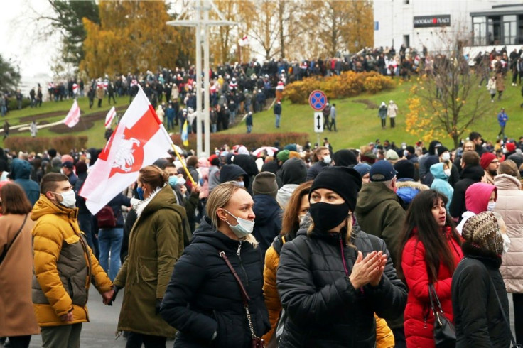 The Belarus opposition gathers for their latest large-scale Sunday protests that have lasted for three months now. Smaller rallies have also been organised by professional groups such as teachers, students and medics.