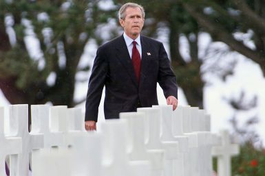 Former US president George W. Bush, pictured in Normandy, France in 2002, is one of the most prominent Republicans to acknowledge Biden's victory