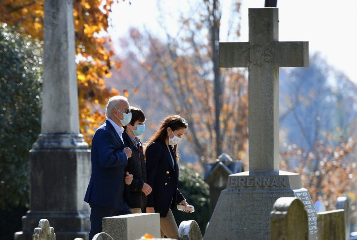 President-elect Joe Biden arrives at St. Joseph on the Brandywine Roman Catholic Church in Wilmington, Delaware