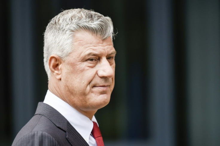 Ex president Hashim Thaci turned himself over to a Kosovo court located in The Hague where he is to face trial for war crimes and crimes against humanity