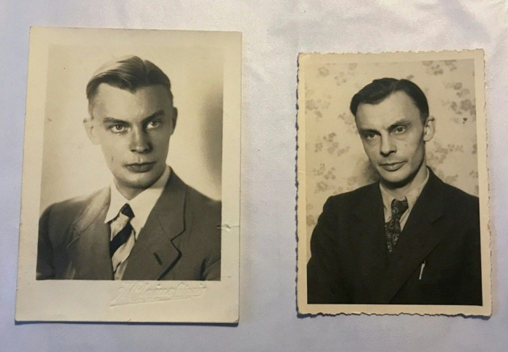Peter Kroeger - pictured in 1938 and 1948 - was a doctor who had entered the Waffen-SS