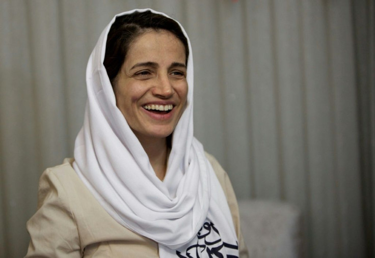 Iranian human rights lawyer Nasrin Sotoudeh (pictured 2013) was jailed in 2018 after defending a woman arrested for protesting against the requirement for Iranian women to wear the hijab