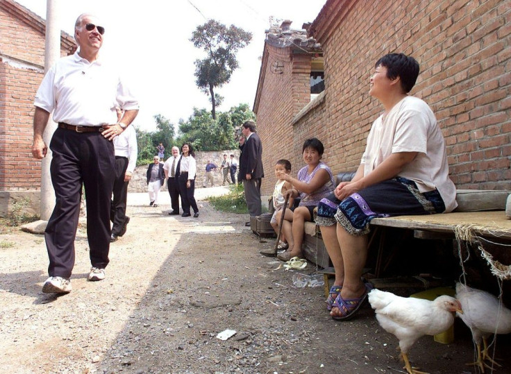 In August 2001, Biden was chairman of the Senate Foreign Relations Committee when he made an official visit to China