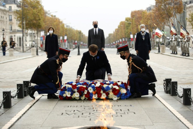 President Emmanuel Macron  paid tribute to the fallen of France at a ceremony at which the names ofÂ 19 soldiers killed in the line of duty over the last year were read out
