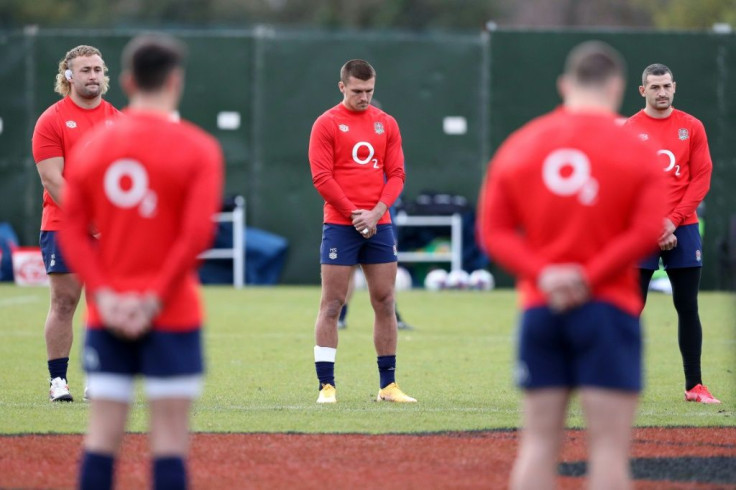 England players observed two minutes of silence ahead of a training session at The Lensbury hotel in London