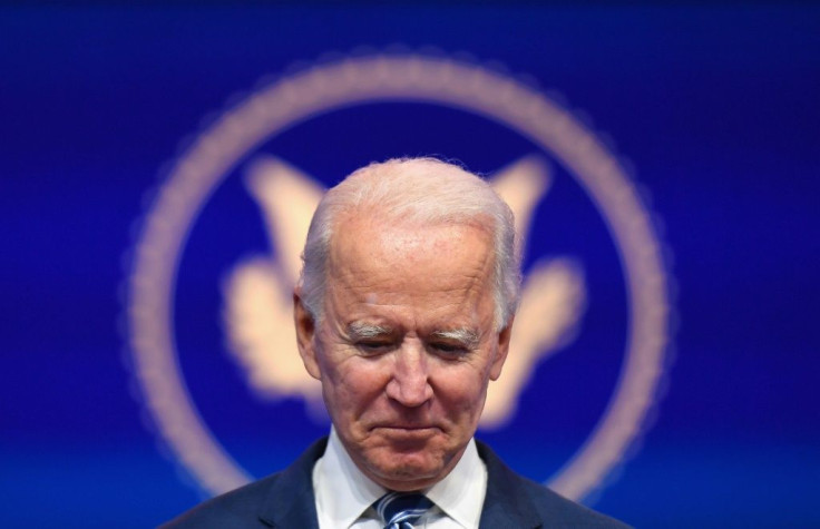 US President-elect Joe Biden, shown here speaking in Delaware on November 10, 2020, has largely shrugged off Trump's attempts to undermine his victory