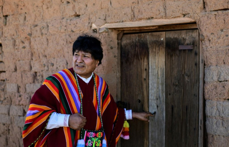 Morales visits his birthplace near Orinoca, Bolivia, in November 2020