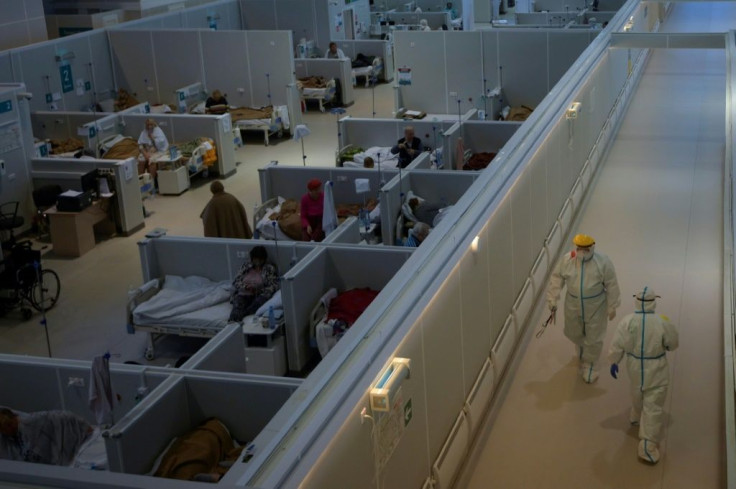 Authorities have set up five temporary coronavirus wards to take the pressure off the healthcare system in Moscow