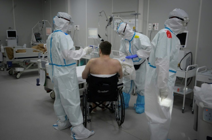 Patients admit they are lucky to be treated at the makeshift hospital in Moscow's Sokolniki Park