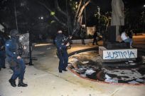 A police crackdown on a protest against the murder of a woman in the Mexican resort city of Cancun sparked national outcry