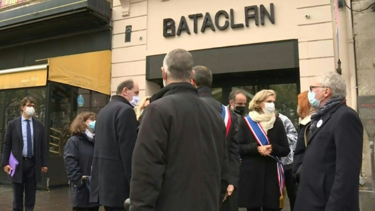IMAGESFrench Prime Minister Jean Castex, city officials and representatives of victims' associations continue to pay tribute to the victims of the 2015 terror attacks in Paris. They attend ceremonies at the concert hall the "Bataclan", where 90 people wer
