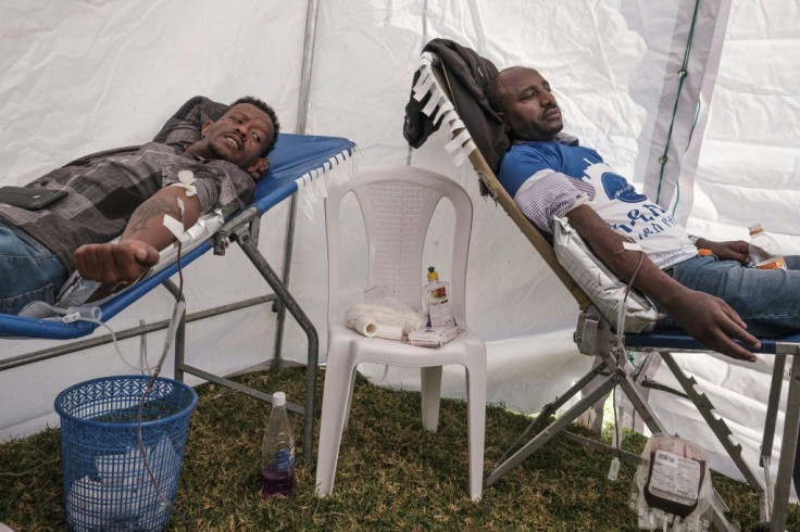 Ethiopians have been donating blood for troops fighting in Tigray