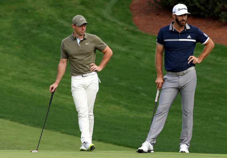 Rory McIlroy Dustin Johnson Masters