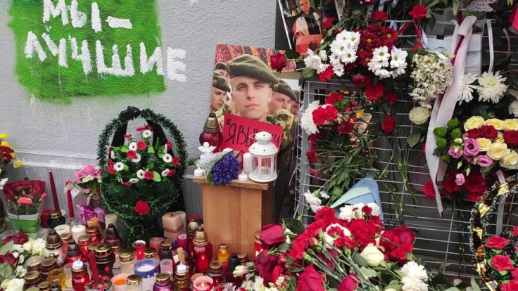 IMAGESDozens of Belarusians lay flowers at the site where Roman Bondarenko, a 31-year-old former soldier, was arrested before his death. The artist was pronounced dead after suffering brain damage, triggering a wave of outrage among the Belarusian opposit