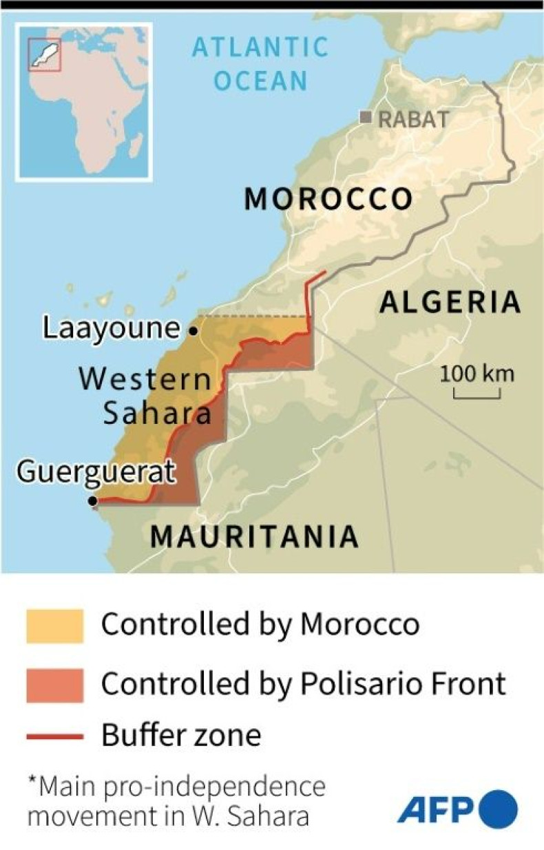 Map of Western Sahara