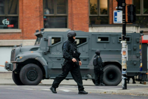 Heavy police presence was seen by the Ubisoft office in Montreal in response to what local media said was a possible hostage-taking, but no threat had yet been found