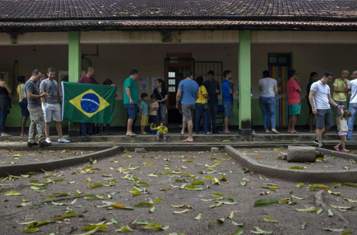 People in Rio de Janeiro queue to vote during the October 2018 general elections in Brazil, a country with a peculiar practice of allowing candidates to run under pseudonyms