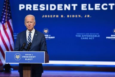 US President-elect Joe Biden speaking in his hometown of Wilmington, Delaware on November 10, 2020