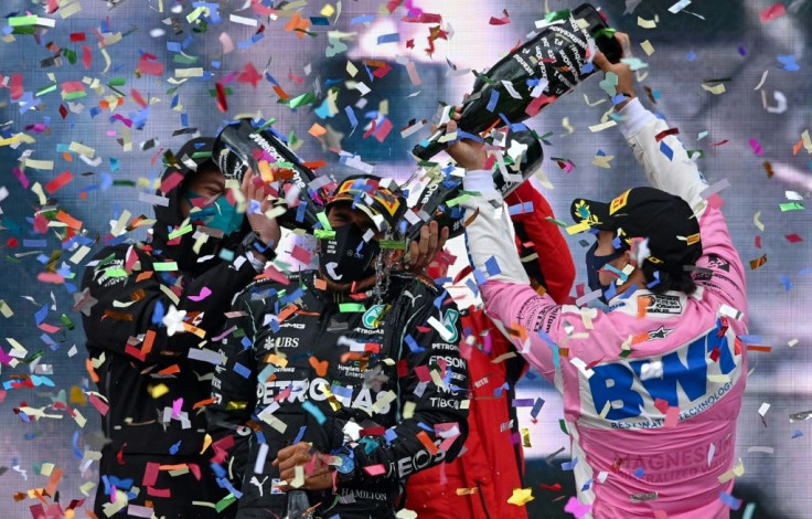 Confetti time for Hamilton