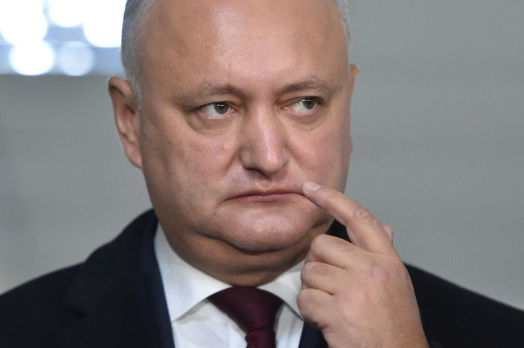 Moldovan President Igor Dodon was caught off guard by his first round loss